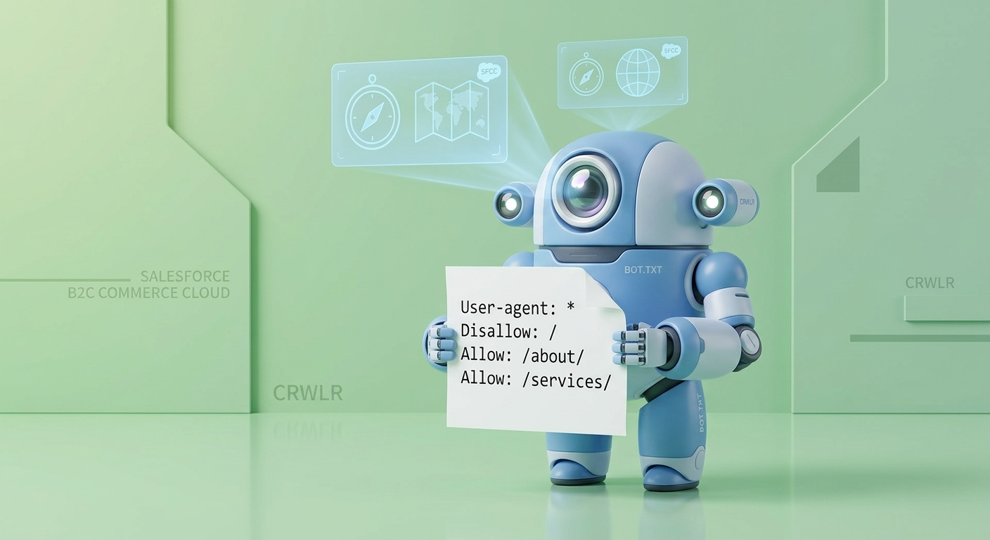 managing robots txt file for sfcc b2c commerce